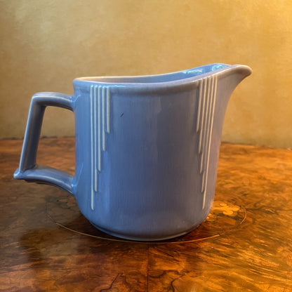 Blue Porcelain Jug Vintage 