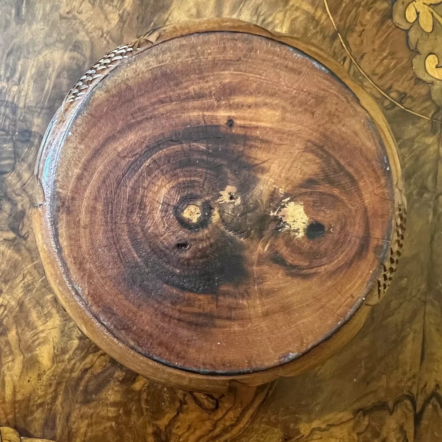 Vintage Bali Wooden Ashtray