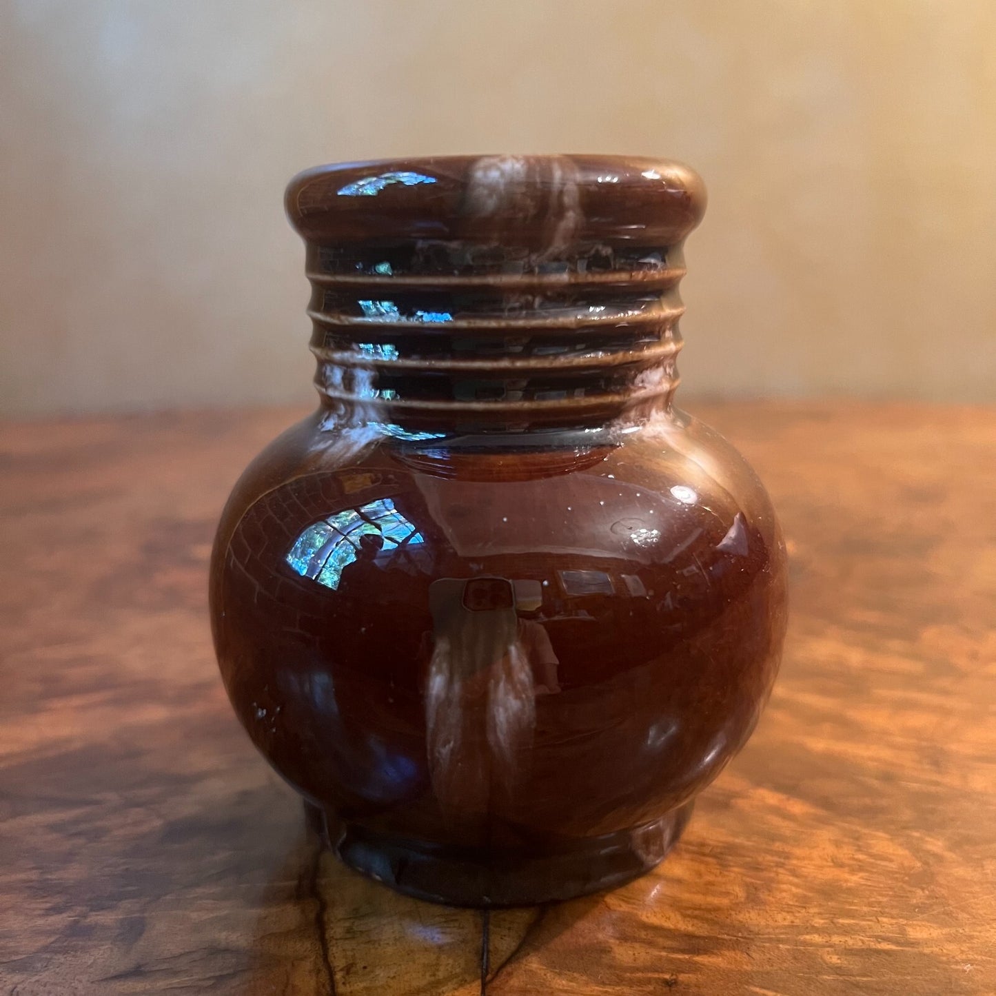 Ceramic Burgundy Small Vase 