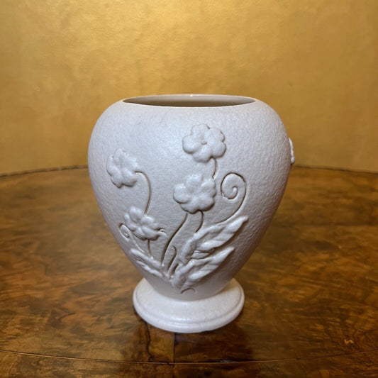 Ceramic Embossed Floral Vase 