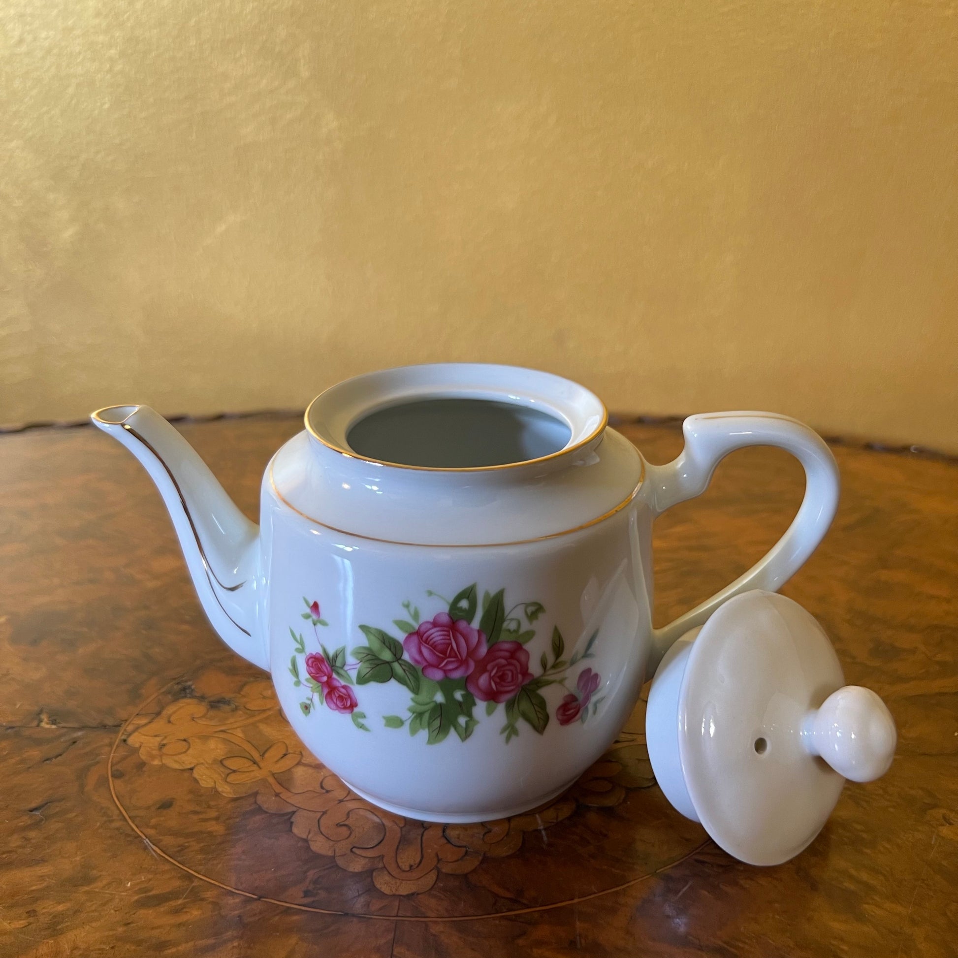 China Floral Tea Pot Vintage 