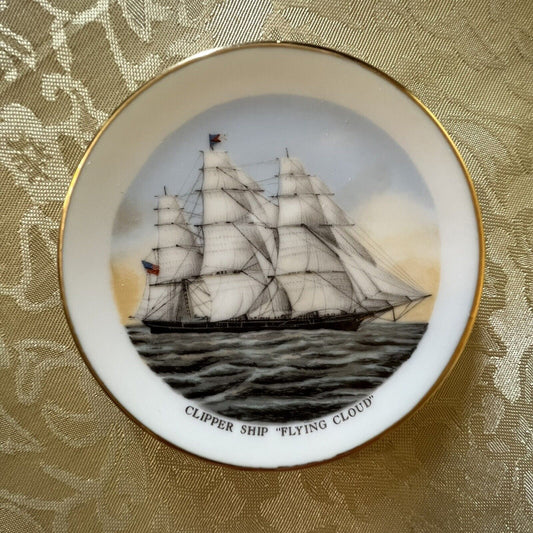 Clippers Ship "Flying Cloud" 1960s Small Plate 