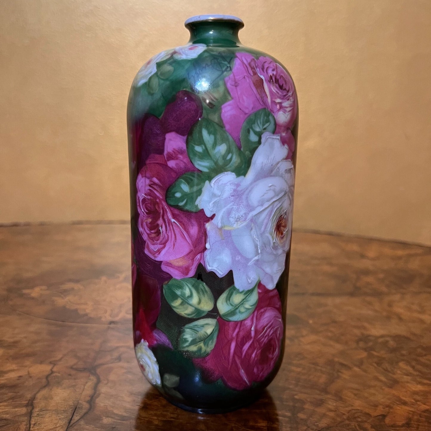 Colourful Floral Hand Painted Vase 