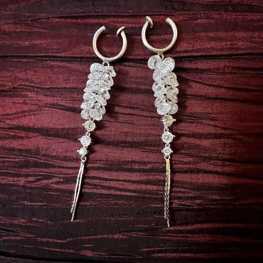 Vintage Costume Diamonti Earrings 