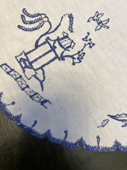 Cotton Oval Embroidery Doily 