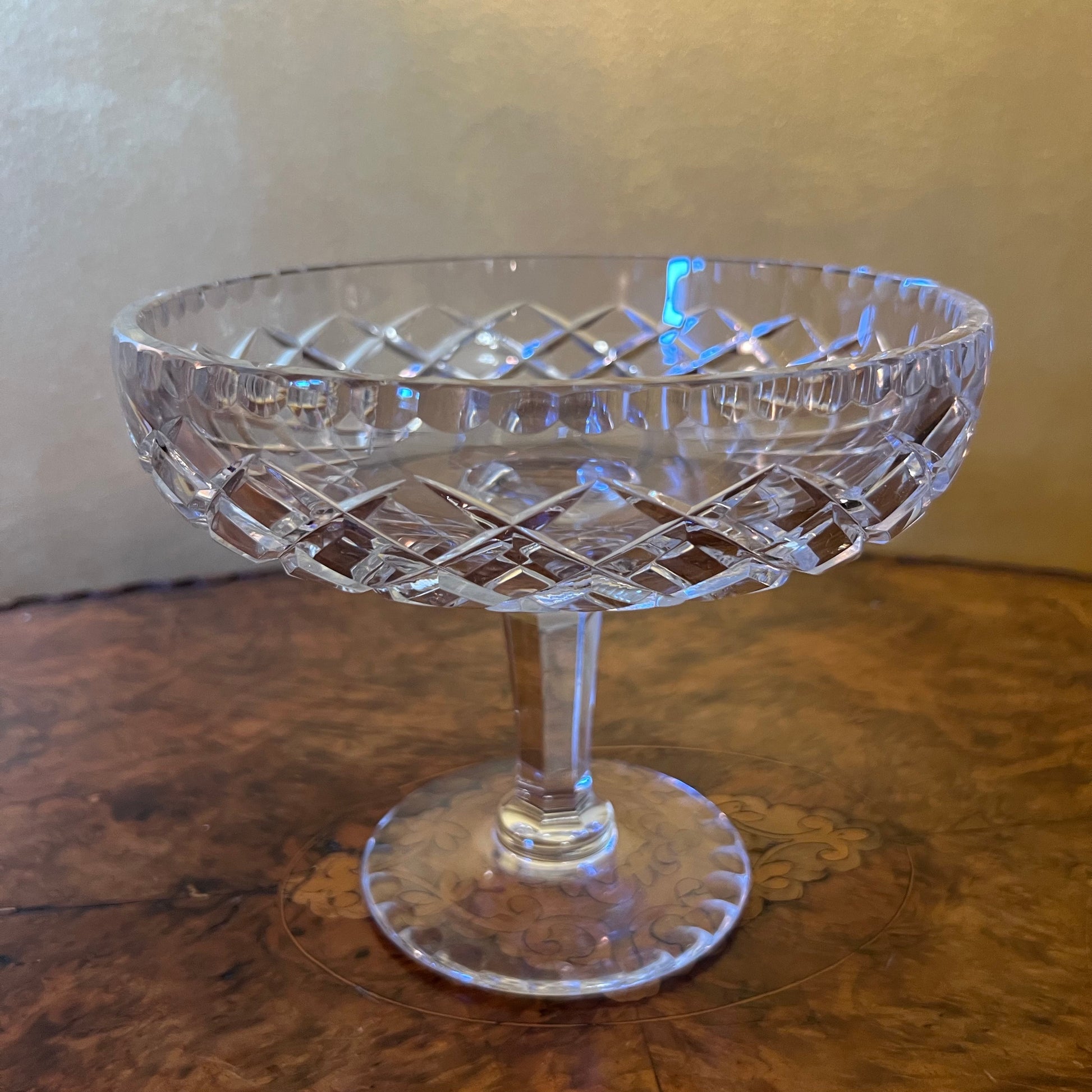 Crystal Bowl On Stand 