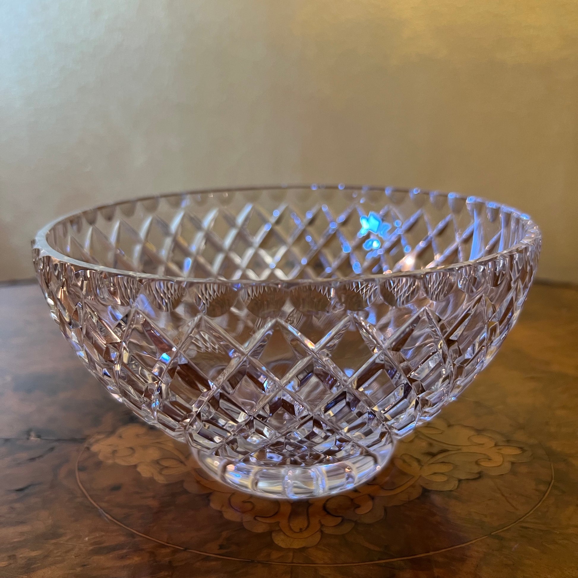 Crystal Diamond Cut Bowl 