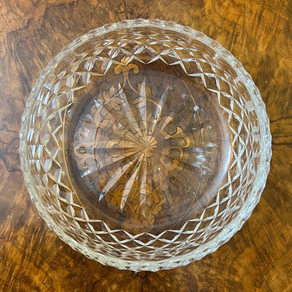 Crystal Round Diamond Bowl 