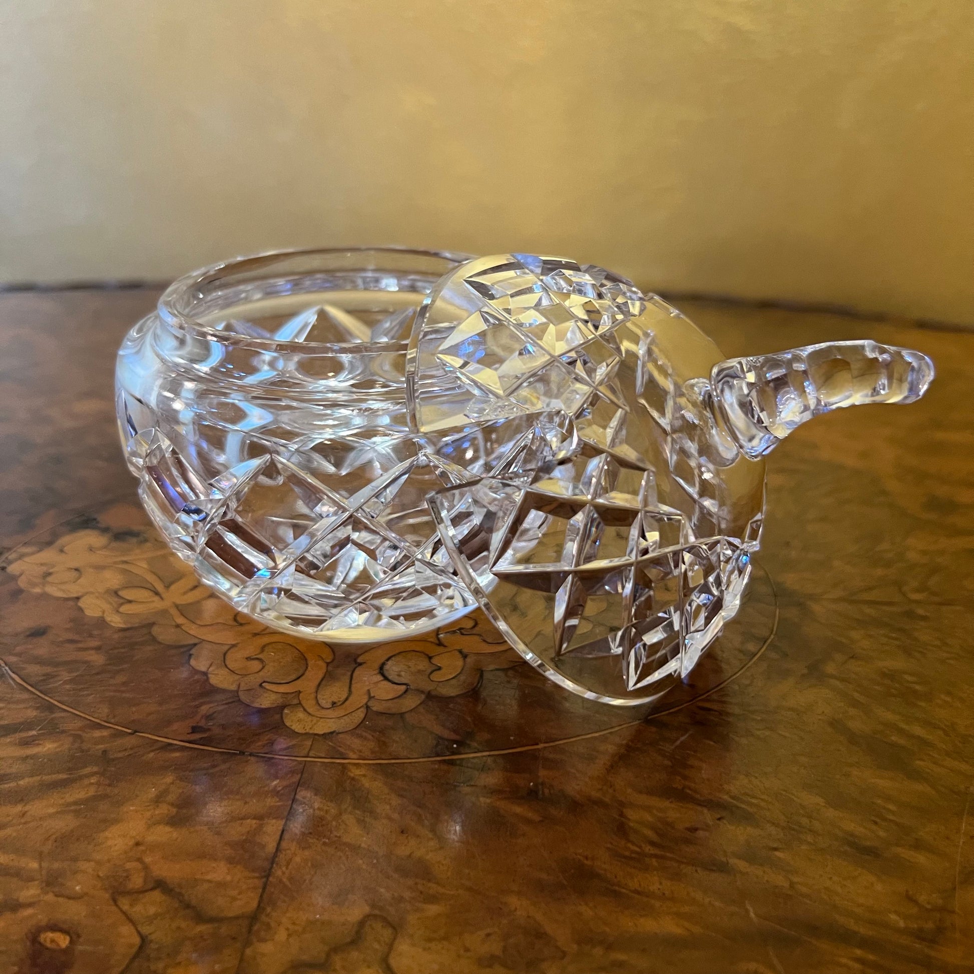 Crystal Sugar Bowl Vintage 