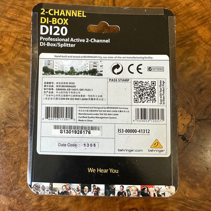 D120 2 Channel DI- Box 