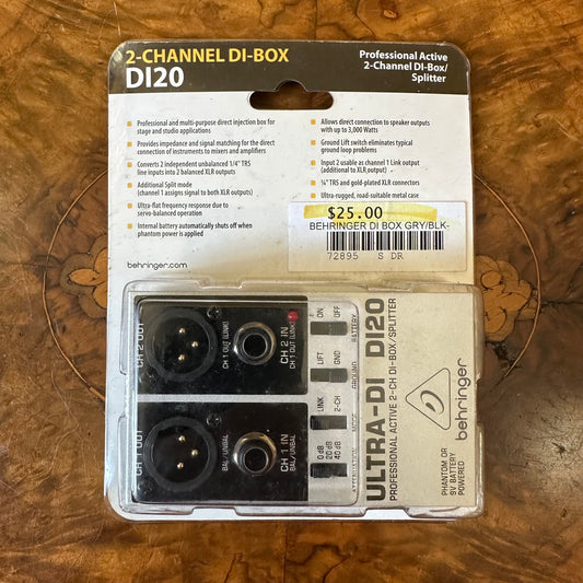 D120 2 Channel DI- Box Splitter 