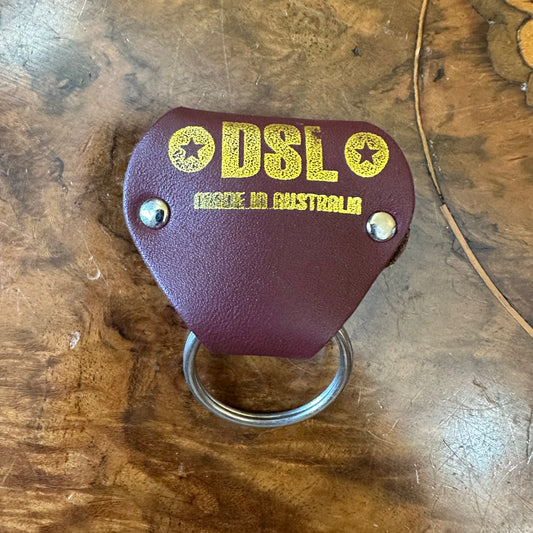 DSL Leather Guitar Pick Key Holder 