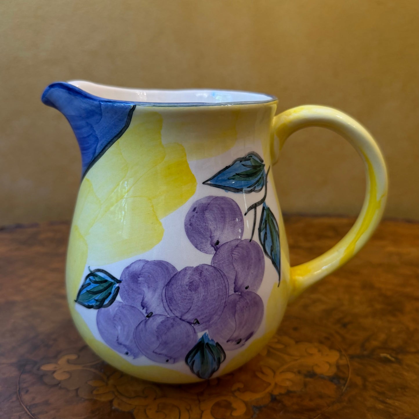 Dolce Vida Fruit Print Ceramic Jug