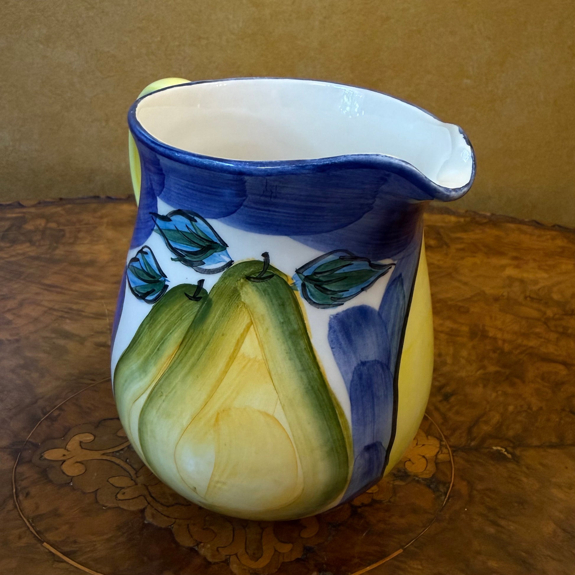 Dolce Vida Fruit Print Hand Painted Jug