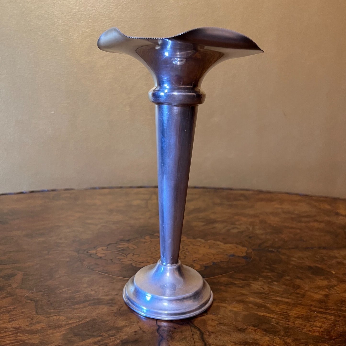 Eauford Silver Plate Flute Vase 