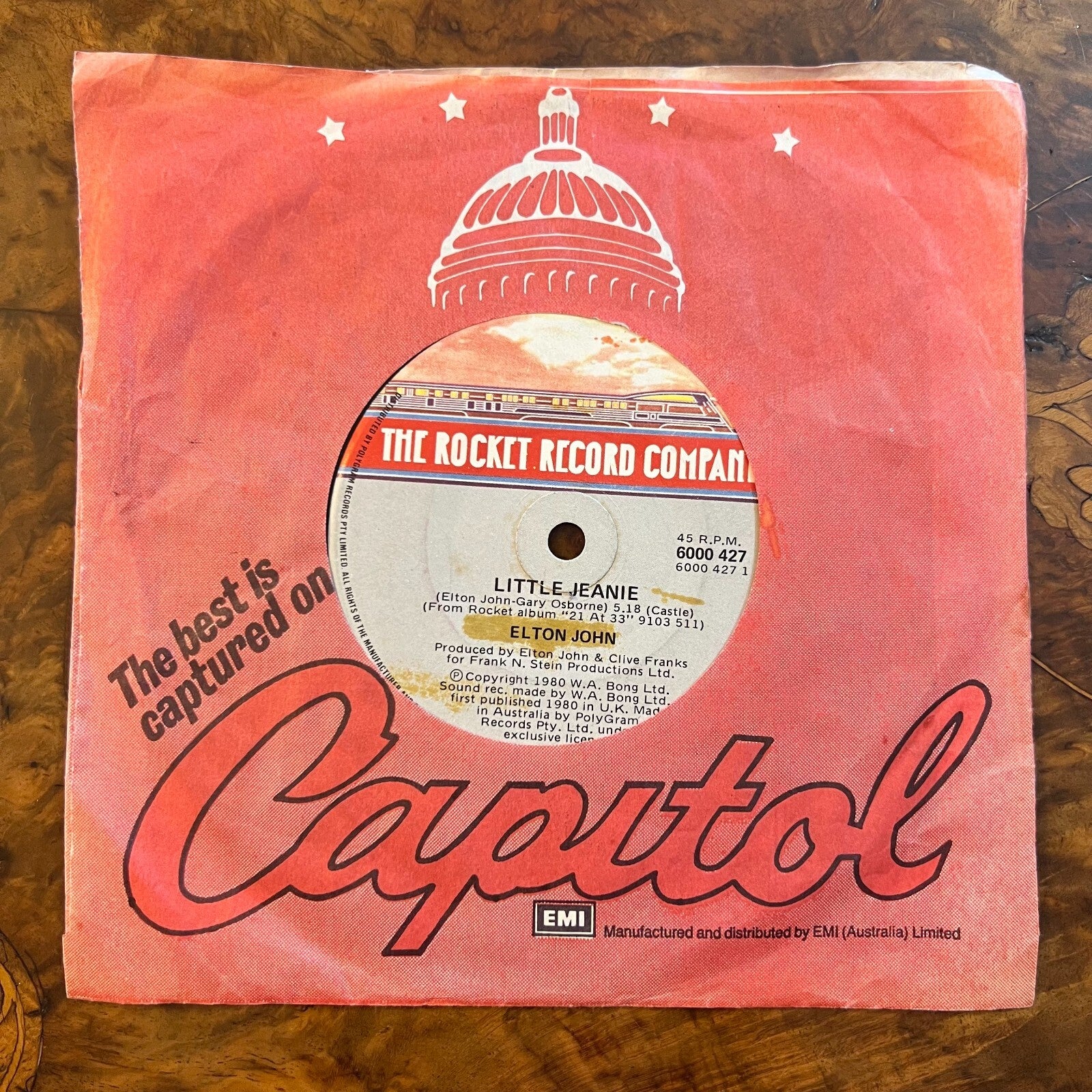 Elton John Conquer The Sun/ Little Jeanie Record 