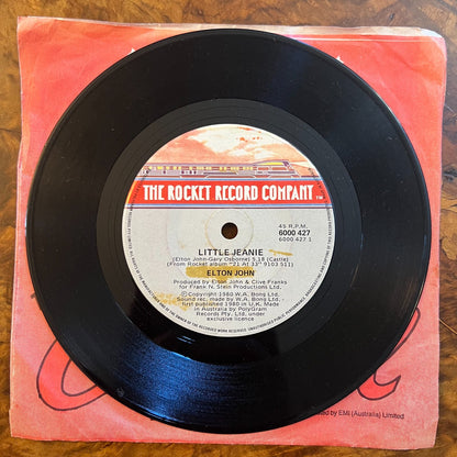 Elton John Conquer The Sun/ Little Jeanie Vinyl Record 