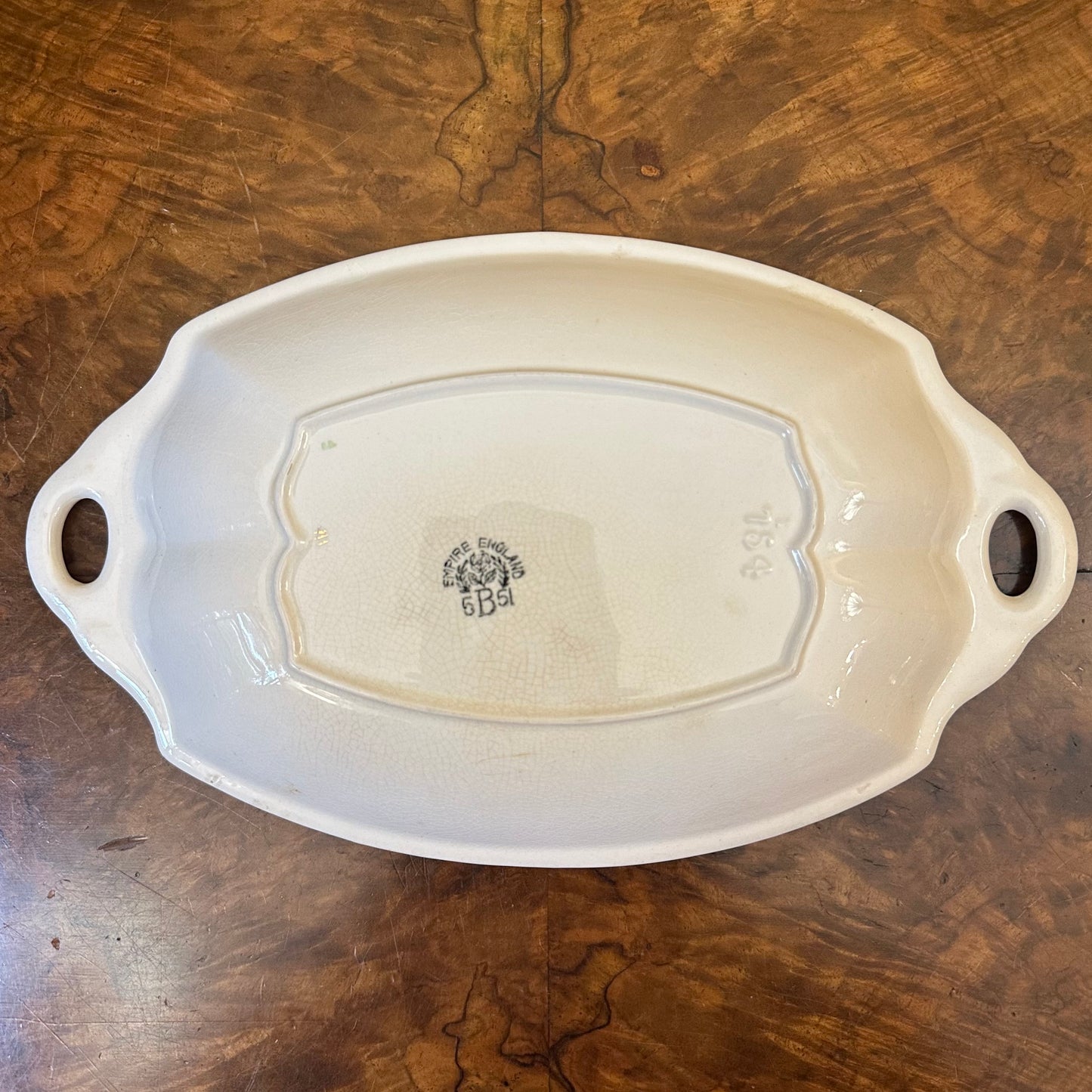 Empire Crinoline Lady Gold Chintz Pattern Dish 