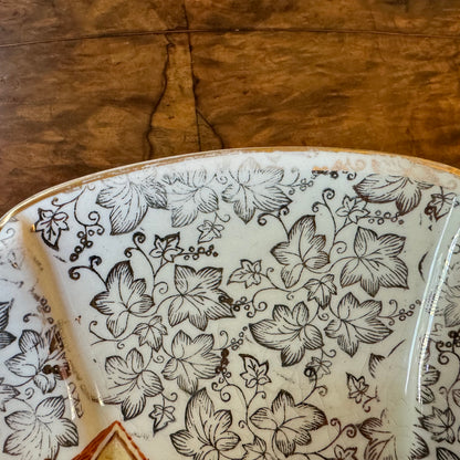 Empire Ware Gold Chintz Art Deco Dish