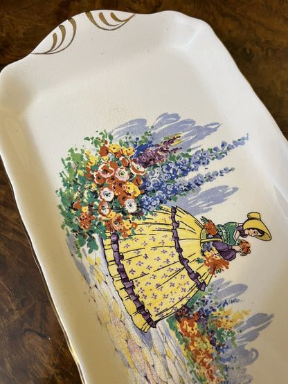 Falcon Ware Crinoline Sandwich Platter