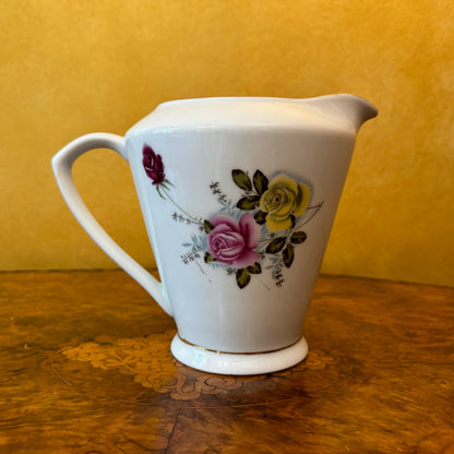 Floral Print Large Jug Vintage 