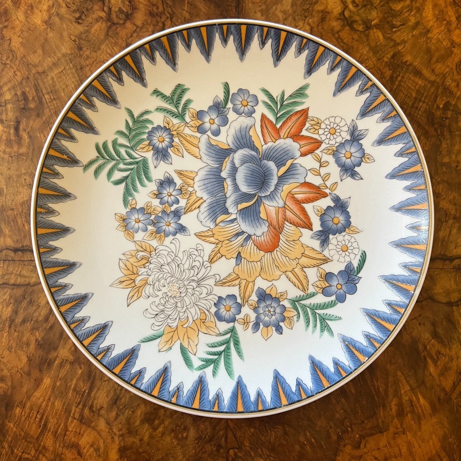 Floral Print Large Plate 
