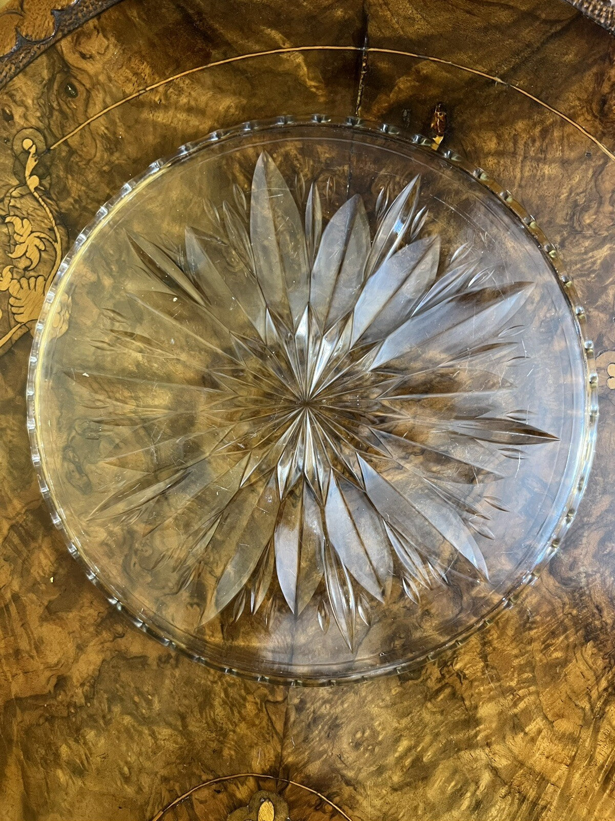 Glass Cake Plate 