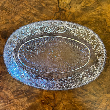 Glass Oval Tray 