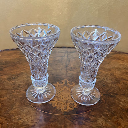Glass Small Vase Pair 