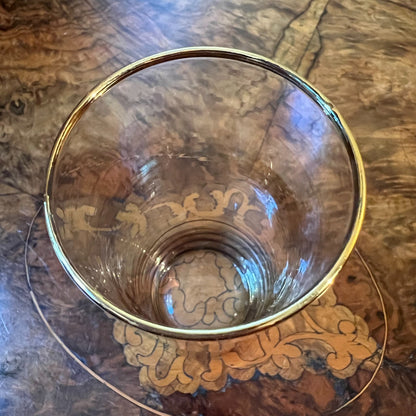  Gold Trim Tall Glass Set 