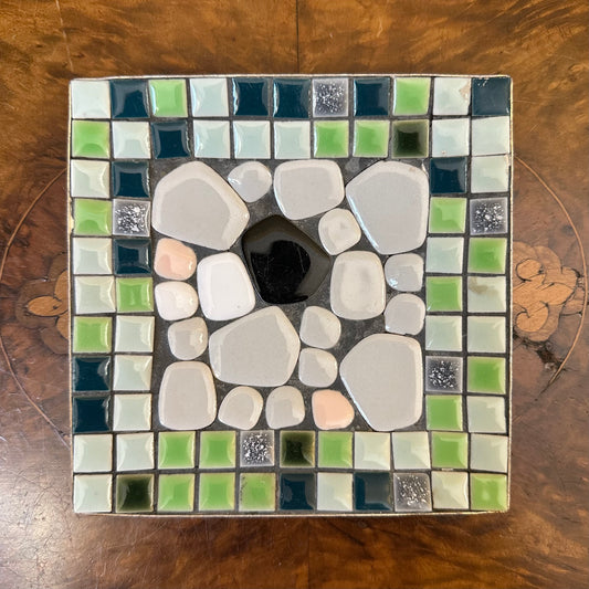 Homemade Mosaic Meta Dish 