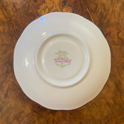 Vintage Roslyn Orchids of Merit Saucer