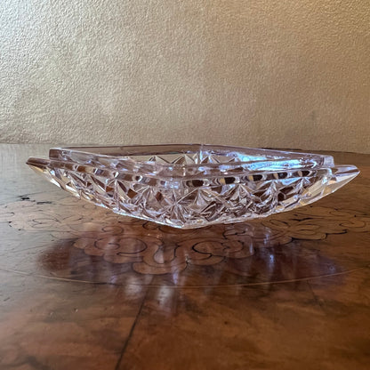 Vintage Crystal Diamond Dish