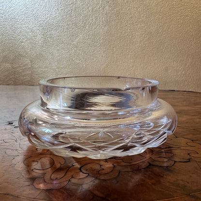 Vintage Round Crystal Trinket Box