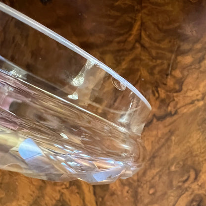Vintage Round Crystal Trinket Box