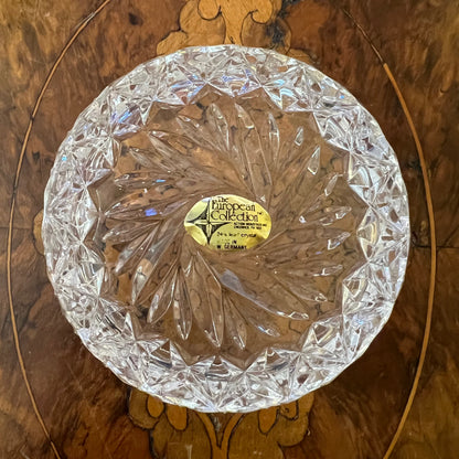 Vintage The European Collection Crystal Small Dish/Ashtray