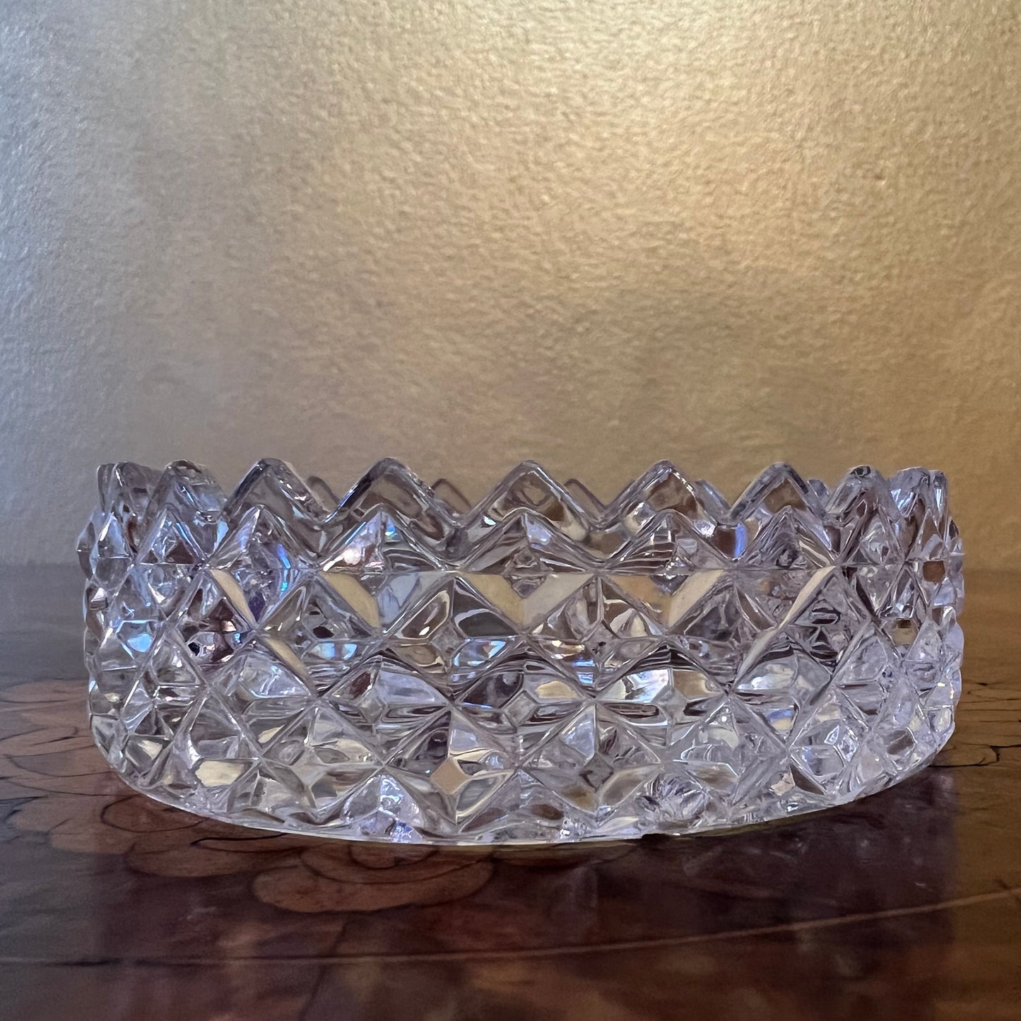 Vintage The European Collection Crystal Small Dish/Ashtray