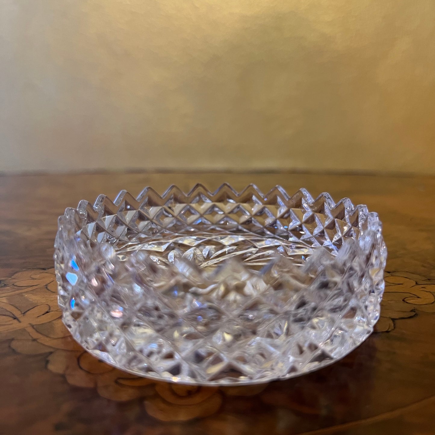 Vintage The European Collection Crystal Small Dish/Ashtray