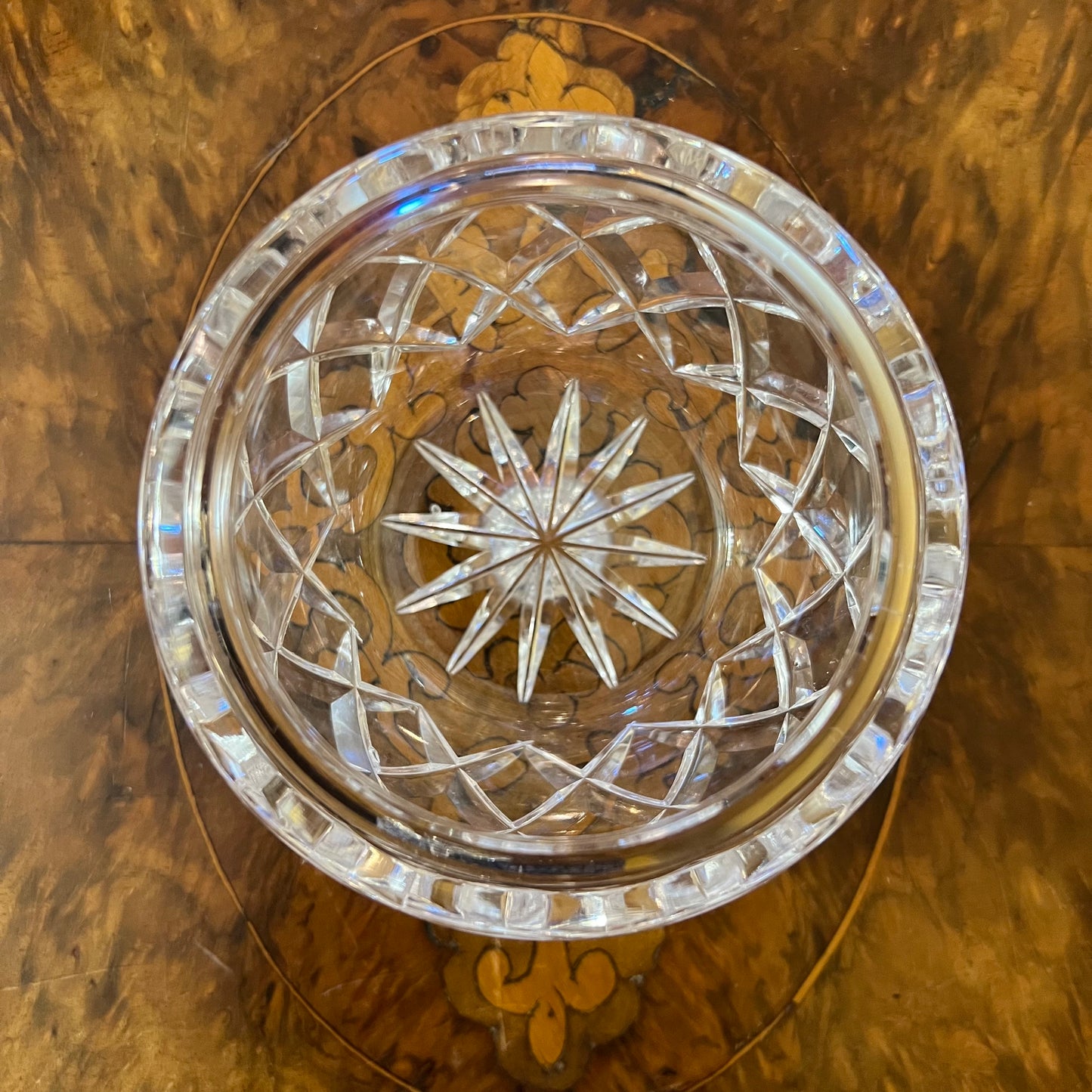 Vintage Crystal Sugar Bowl