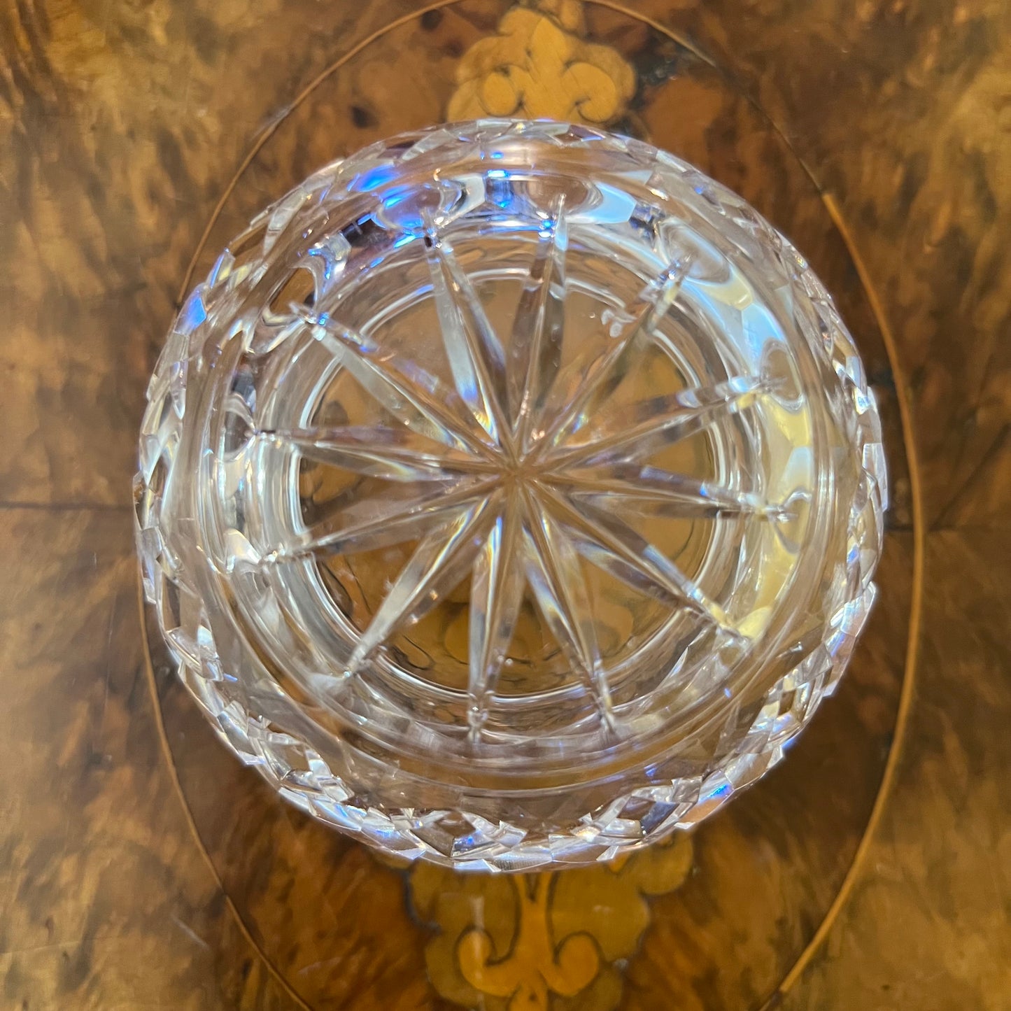 Vintage Crystal Sugar Bowl