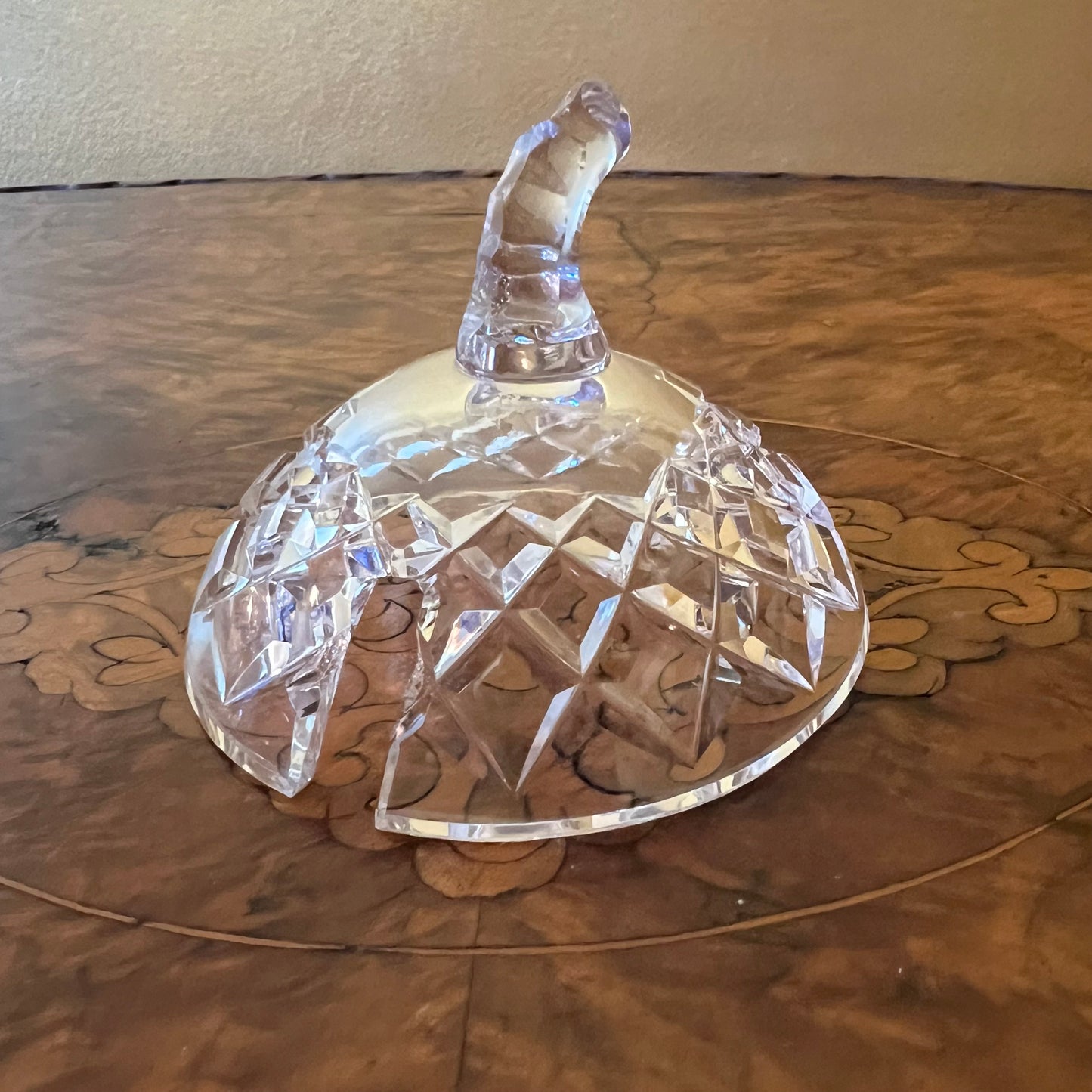 Vintage Crystal Sugar Bowl
