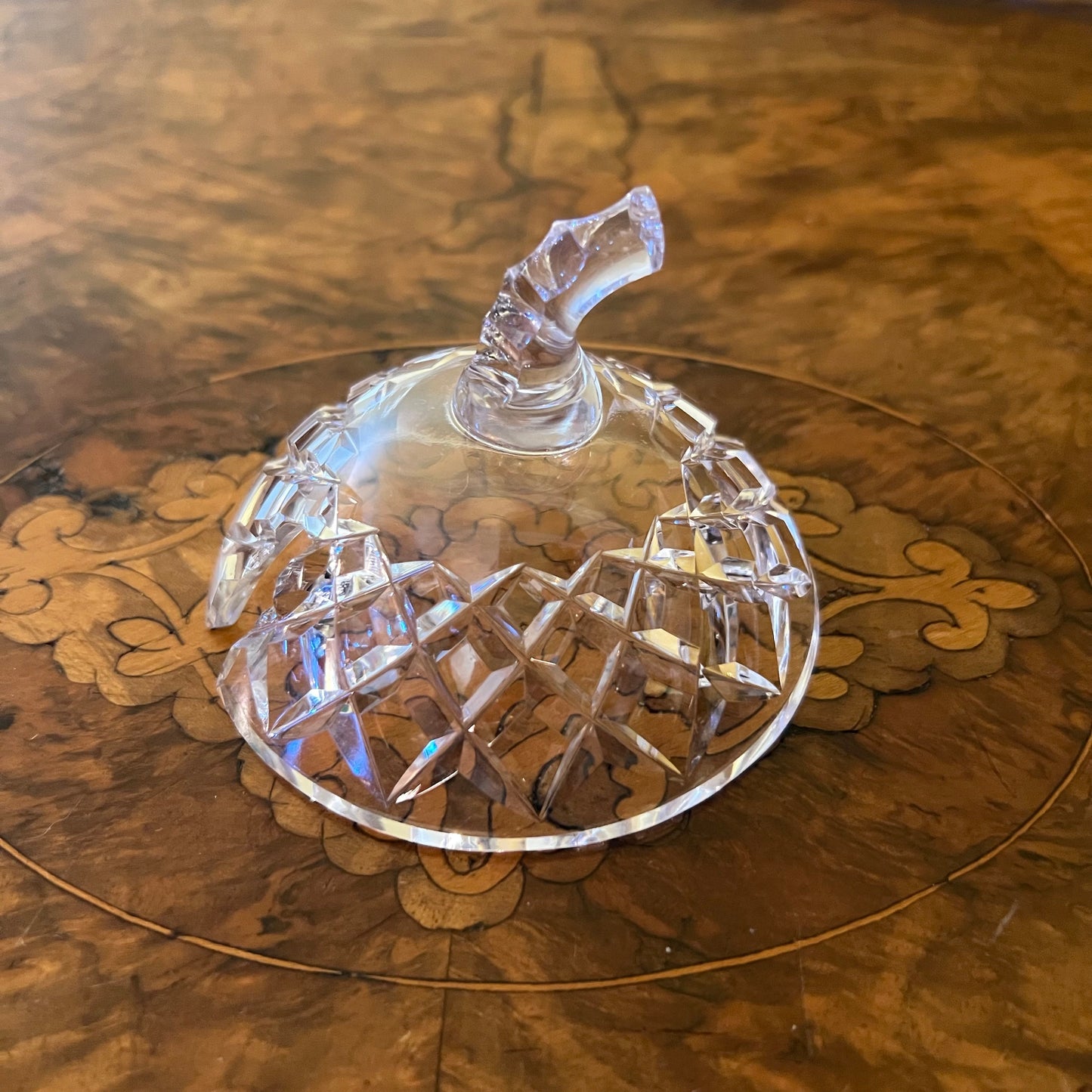 Vintage Crystal Sugar Bowl