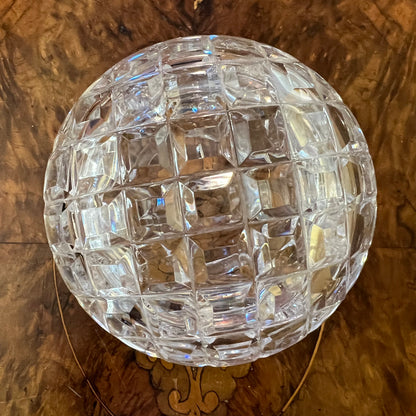 Vintage Crystal Round Trinket Dish