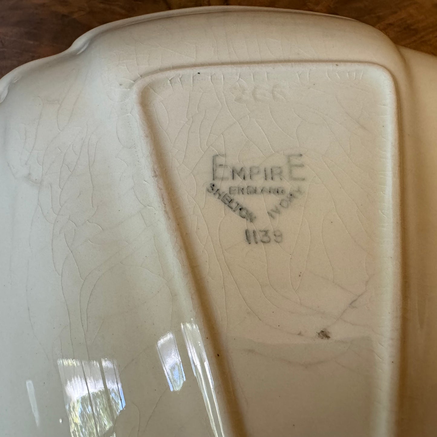 Vintage Empire Ware Gold Chintz Art Deco Dish