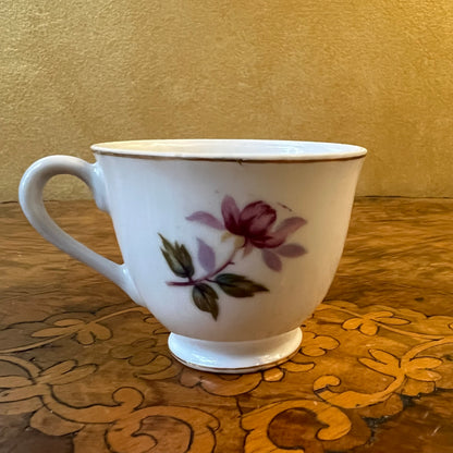 Vintage Superior Quality Floral Print Coffee Cup