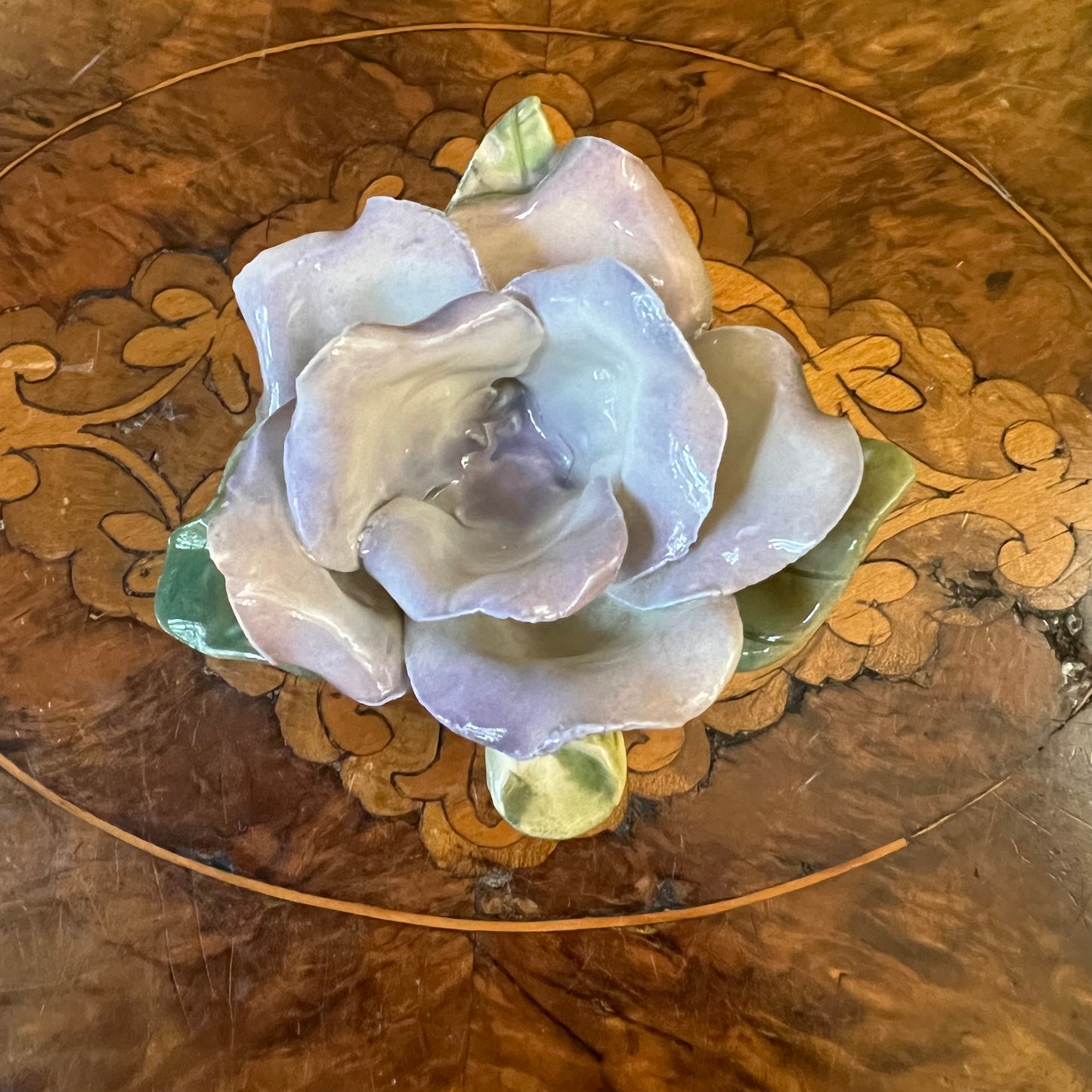 Vintage Porcelain Flower Ornament