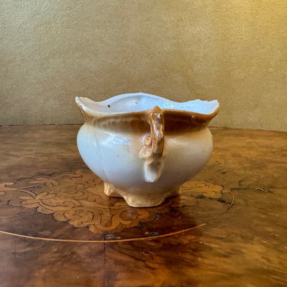 Vintage Floral Bowl With Handles