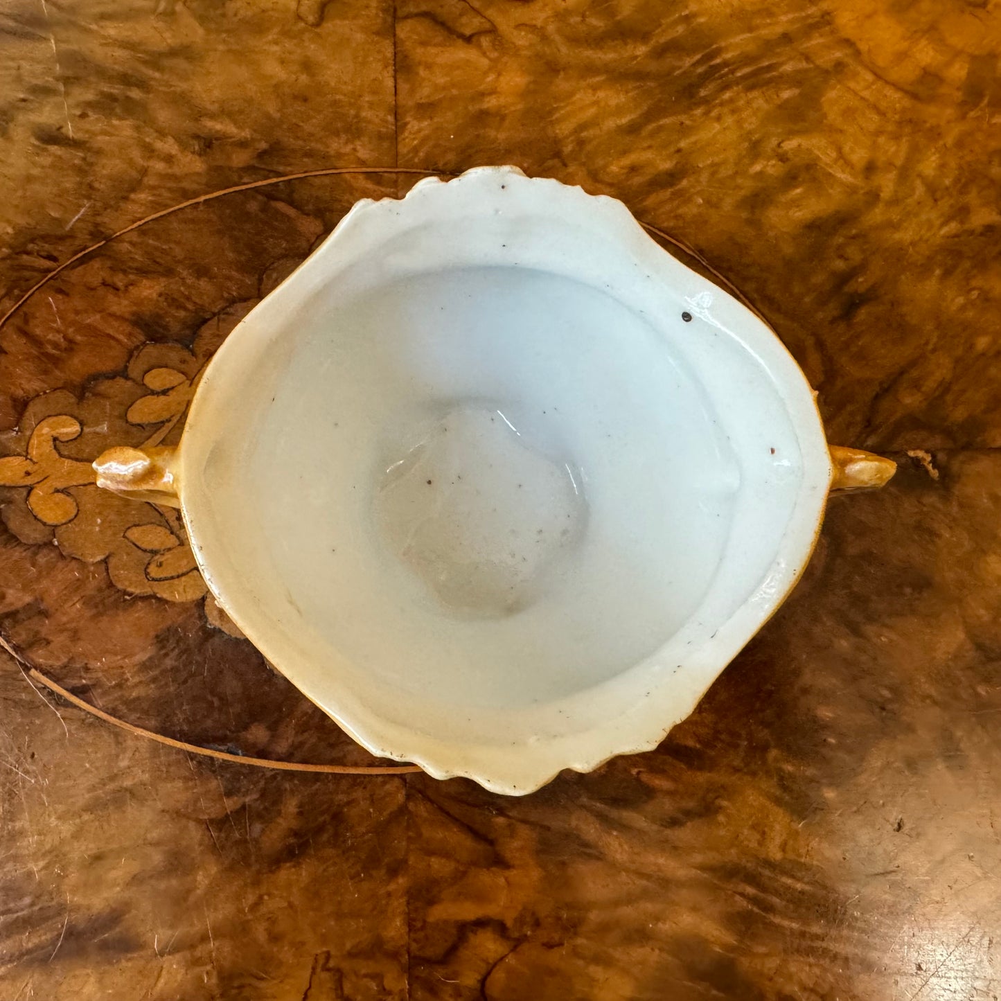 Vintage Floral Bowl With Handles