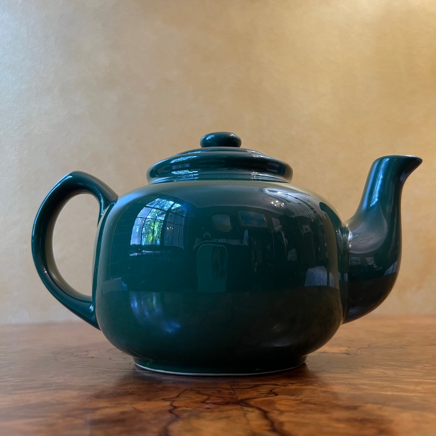 Vintage Dark Green Tea Pot