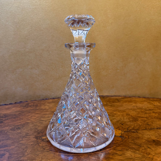 Vintage Crystal Cut Decanter